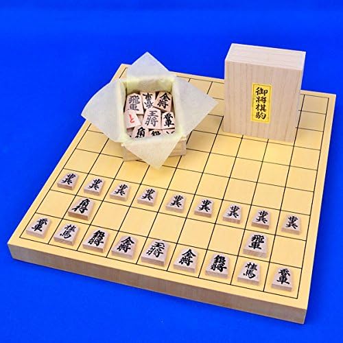 将棋盤+将棋駒2セット ヒバ2寸柾木地将棋盤ｾｯﾄ - 将棋 【